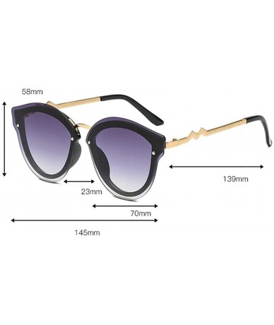 Rimless Women Man Fashion Vintage Irregular Shape Large Frame Sunglasses Retro Unisex Classic Shade Eyewear - B - C318TKUMRCZ...