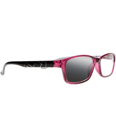 Rectangular Women 2 Colors Sun Reading Glasses Transition Photochromic UV400 Protect Sunglasses - Rose Red - CJ18E4NWEND $33.30