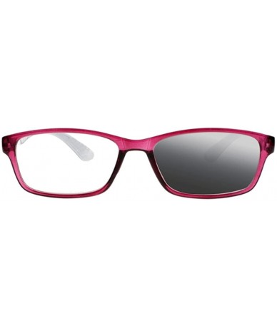 Rectangular Women 2 Colors Sun Reading Glasses Transition Photochromic UV400 Protect Sunglasses - Rose Red - CJ18E4NWEND $33.30