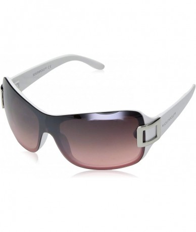 Shield Women's 1019SP Shield Sunglasses with 100% UV Protection - 170 mm - White/Pink - CO18NGAM754 $33.88