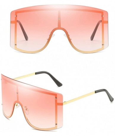 Oversized Man Women Oversize Sunglasses Glasses Shades Vintage Retro Style Features (A) - A - CE18UT4A9TH $17.80