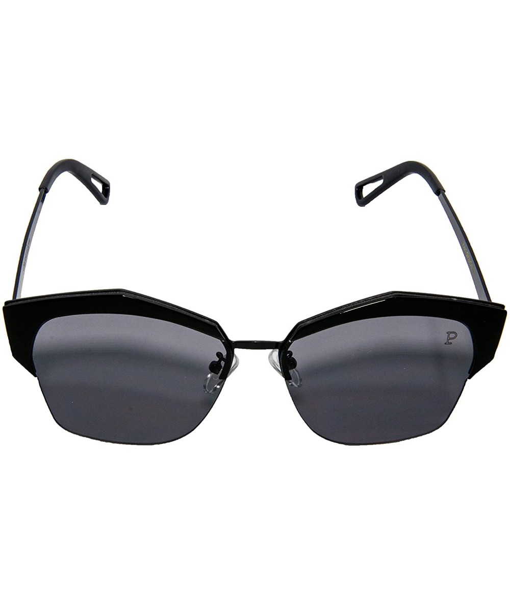 Square Vintage Sunglasses Retro Square Frame Black - CP12N8ATB8M $49.99