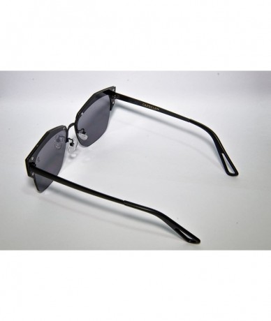 Square Vintage Sunglasses Retro Square Frame Black - CP12N8ATB8M $49.99