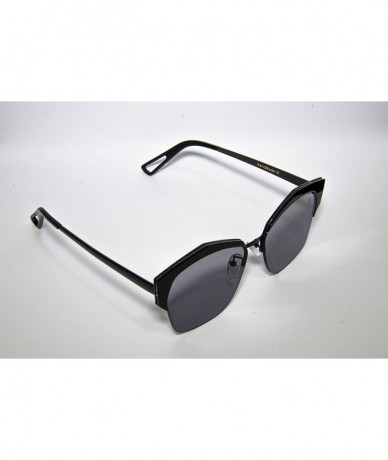 Square Vintage Sunglasses Retro Square Frame Black - CP12N8ATB8M $49.99