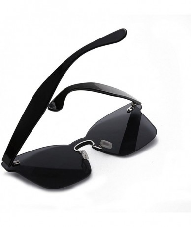 Goggle Women Unisex Fashion Chic Shades Acetate Frame UV Glasses Sunglasses Black - CS18O3QNOYE $17.93