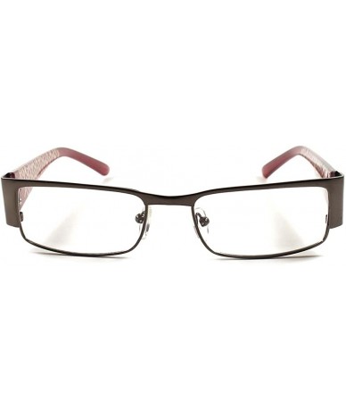 Rectangular Contemporary Hot Designer Elegant Womens Rectangle Eye Glasses - Gunmetal - CS18ECE8XLQ $23.47