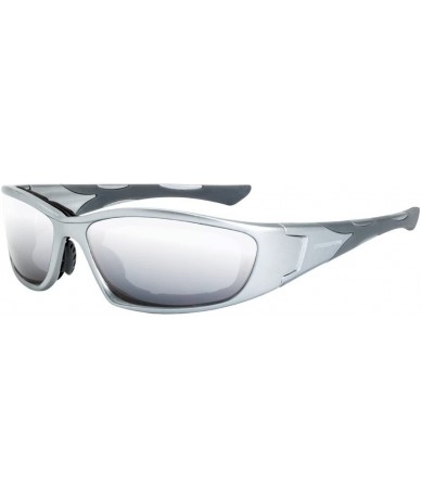 Wrap AF Safety Glasses - Silver Mirror Lens - C311B7YOGKF $24.43