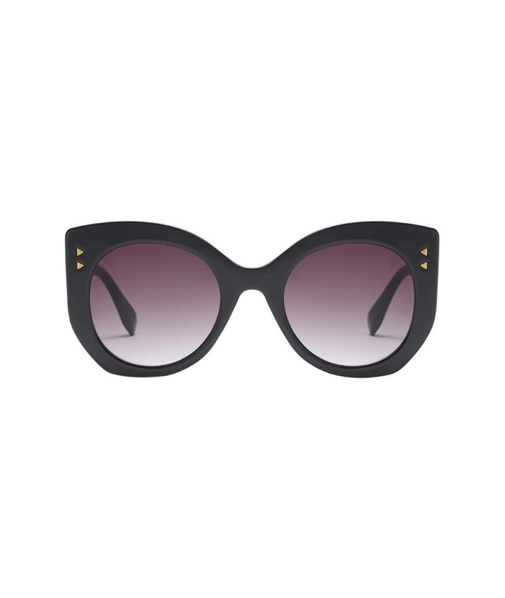 Cat Eye Cat Eye Sunglasses - Women Vintage Big Frame Sunglasses Ladies Man Retro Eyewear (C) - C - CI18E4QXW0N $18.43