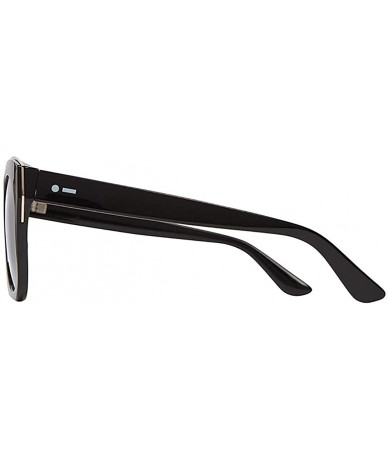 Oversized Mysteria Sunglasses - Black Gloss/Rose Gold - C4193XYLZGC $57.41