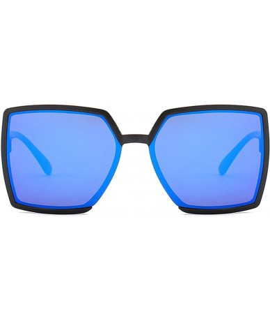 Oversized Vintage style Irregular Sunglasses for Men or Women plastic AC UV 400 Protection Sunglasses - Blue - CX18T2THN60 $2...