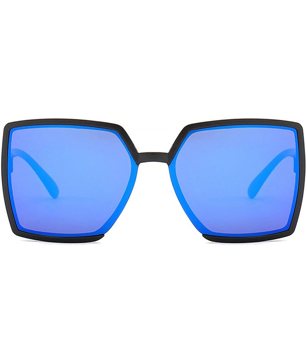 Oversized Vintage style Irregular Sunglasses for Men or Women plastic AC UV 400 Protection Sunglasses - Blue - CX18T2THN60 $2...