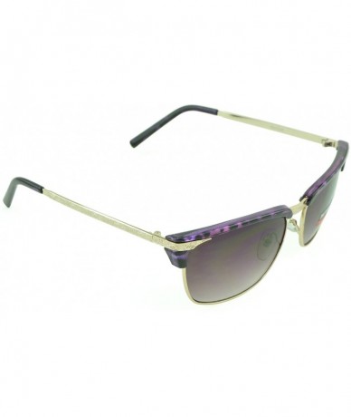 Oval Women's Celebrity Style Sunglasses - Oversized Retro Style - Purple-iii - CQ12DFL96O3 $17.77