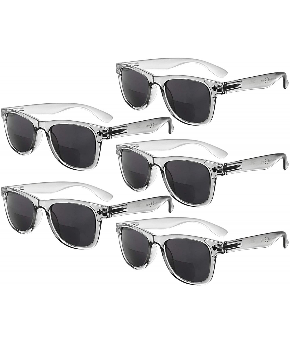 Wayfarer Classic Bifocal Sunglasses for Women 5 Pack - Sgs027 Grey Frame-5pc - C018WLAXTTT $41.74