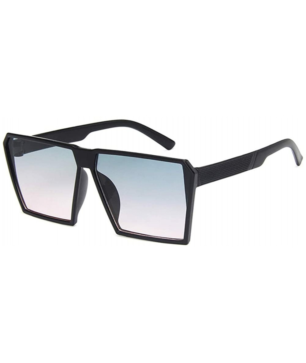 Square Unisex Sunglasses Fashion Black Grey Drive Holiday Square Non-Polarized UV400 - Green Pink - C218RLSMITH $17.11