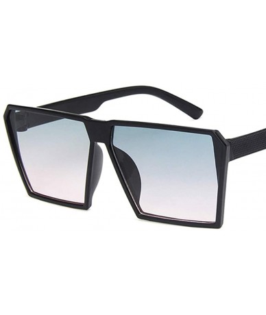 Square Unisex Sunglasses Fashion Black Grey Drive Holiday Square Non-Polarized UV400 - Green Pink - C218RLSMITH $17.11