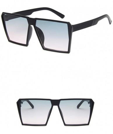 Square Unisex Sunglasses Fashion Black Grey Drive Holiday Square Non-Polarized UV400 - Green Pink - C218RLSMITH $17.11