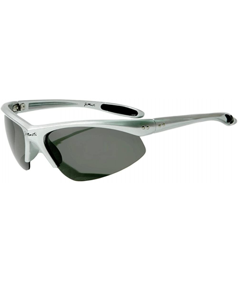 Rimless JMP8 Polarized Sunglasses for Golf - Fishing - Cycling. - Silver & Smoke - CK111SOKF4P $47.99