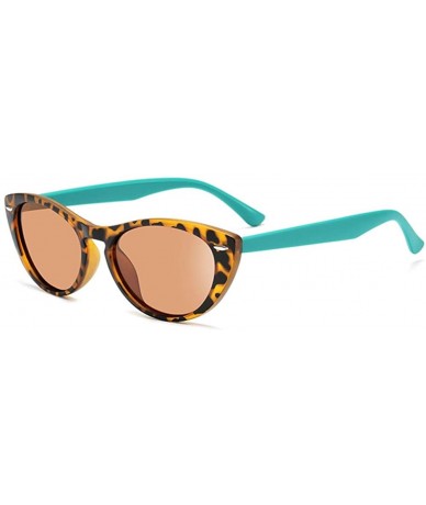 Cat Eye Cat eye Sunglasses for Woman Polarized Resin Lenses Glasses 3326 - Green/Brown - C2197N0ZN8H $15.72