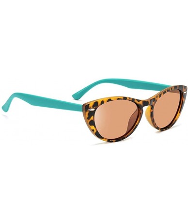 Cat Eye Cat eye Sunglasses for Woman Polarized Resin Lenses Glasses 3326 - Green/Brown - C2197N0ZN8H $15.72