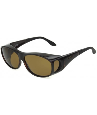 Rectangular Women's Haven-meridian Rectangular Fits Over Sunglasses - Tortoise Frame/Amber Lens - CF11418SUX3 $42.98