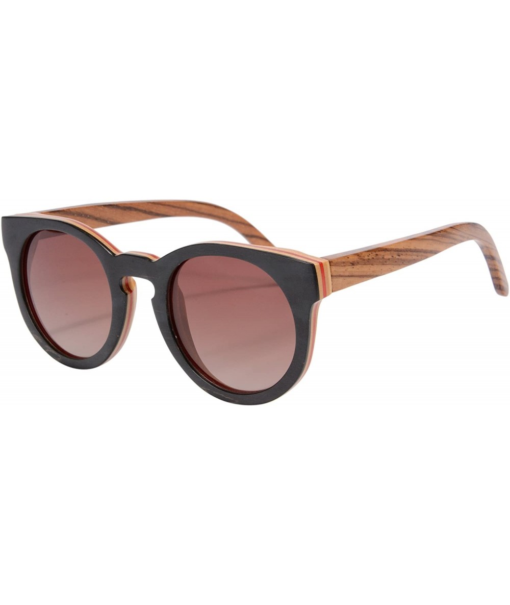 Wayfarer Polarized Sunglasses Handmade Wooden Glasses Bamboo Wood Eyewear Old Balance Sunglasses-Z6011 - C617YZQ4L36 $59.47