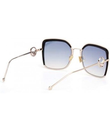 Aviator Fashion sunglasses ladies- 2019 new sunglasses women's big frame eyebrow sunglasses - F - CR18S5GTLND $81.38