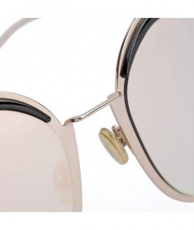 Aviator Fashion sunglasses ladies- 2019 new sunglasses women's big frame eyebrow sunglasses - F - CR18S5GTLND $81.38