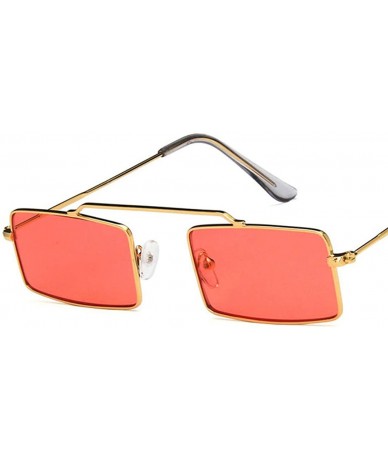 Semi-rimless Vintage Steampunk Sunglasses Rectangle Glasses - 1 - C518Y7DSILQ $38.57