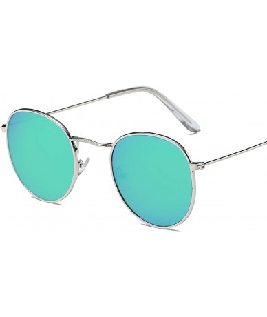 Oval Classic Metal Women Sunglasses Summer UV Protection Black Frame Fashion Adult Eyeglasses - 9gold-green - CB199CEOM0Y $51.00