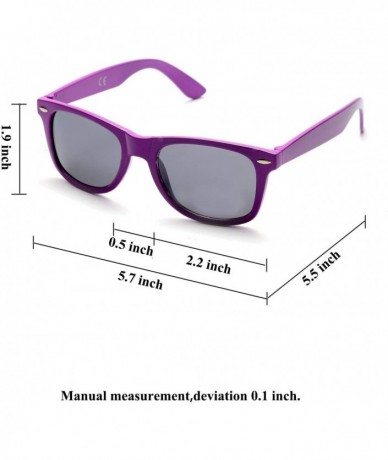 Oval Wholesale 80'S Purple UV Coating Party Sunglasses for Adults Kids 10 Pack (Purple) - Purple - CO18EQTRCR8 $19.32