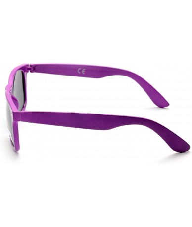 Oval Wholesale 80'S Purple UV Coating Party Sunglasses for Adults Kids 10 Pack (Purple) - Purple - CO18EQTRCR8 $19.32