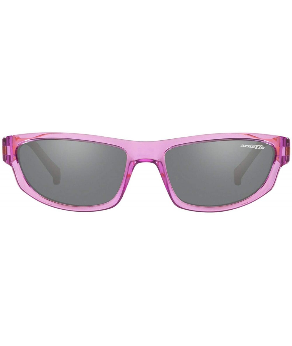 Sport Men's An4260 Lost Boy Rectangular Sunglasses - Transparent Violet/Grey Mirror Silver - CL18R6L9L67 $95.00