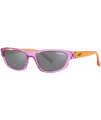 Sport Men's An4260 Lost Boy Rectangular Sunglasses - Transparent Violet/Grey Mirror Silver - CL18R6L9L67 $95.00