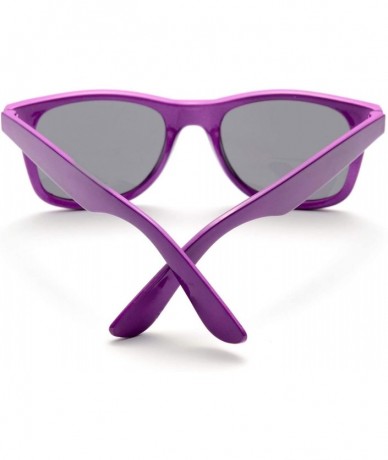 Oval Wholesale 80'S Purple UV Coating Party Sunglasses for Adults Kids 10 Pack (Purple) - Purple - CO18EQTRCR8 $19.32