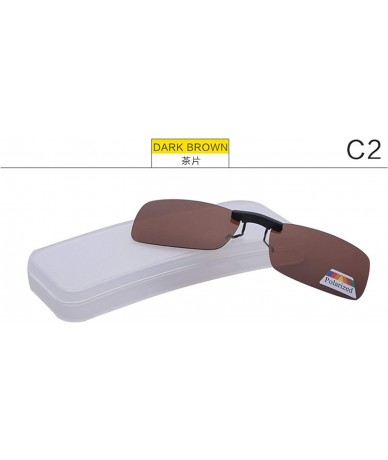 Oversized Unisex Polarized Clip Sunglasses Near-Sighted Driving Night Vision Lens Anti-UVA Anti-UVB Cycling Riding - 2 - CS19...