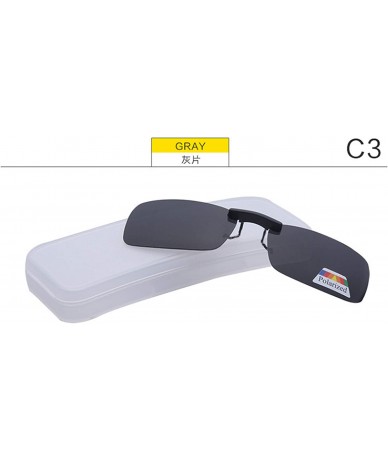 Oversized Unisex Polarized Clip Sunglasses Near-Sighted Driving Night Vision Lens Anti-UVA Anti-UVB Cycling Riding - 2 - CS19...