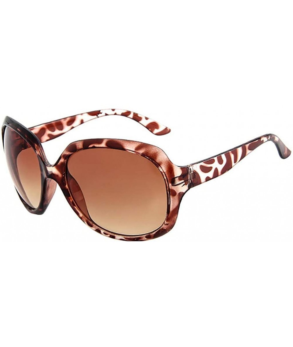 Goggle New Women Vintage Sunglasses Casual Large Frame Retro Eyewear Fashion Ladies Sunglasses - I - CP18SOOA4UQ $17.59