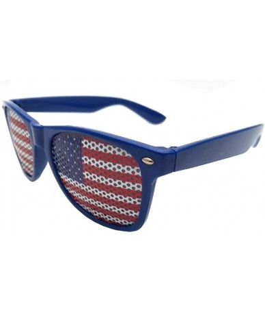 Goggle Eyewear Accessories Independence Day American Flag Shutter Glass Outdoor Party Decoration Glasses - Blue - CI194Z4ARGE...