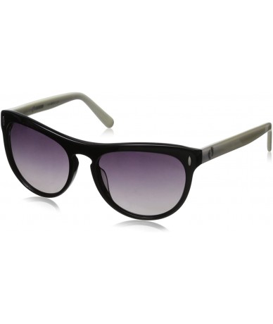 Sport Classic Key Hole HRG1018 C3 Polarized Round Sunglasses - Shiny Black & White - CR11OCMWU9D $53.73