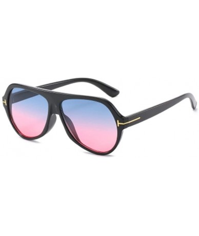 Sport Oval Large Frame Colorful Sunglasses Personality Fashion Ocean Film Sun Visor - 3 - CG190O8DS45 $58.87