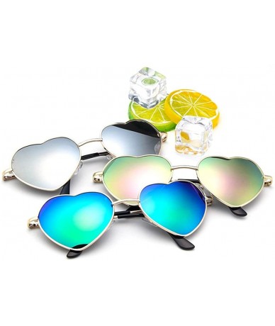 Oversized Gradient Mirrored Sunglasses Collection Protection - Multicolor C - C418TY5TEA3 $17.79