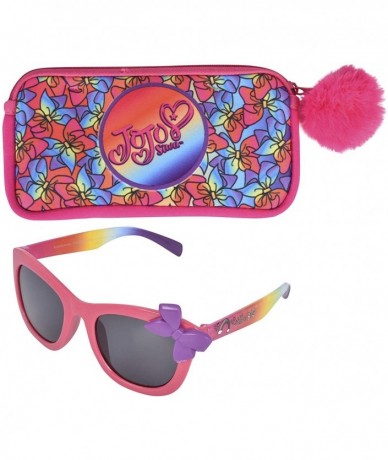 Round Kids Sunglasses with Matching Glasses Case and UV Protection - (V4) - CG18LGR3XXQ $28.32