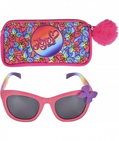 Round Kids Sunglasses with Matching Glasses Case and UV Protection - (V4) - CG18LGR3XXQ $28.32