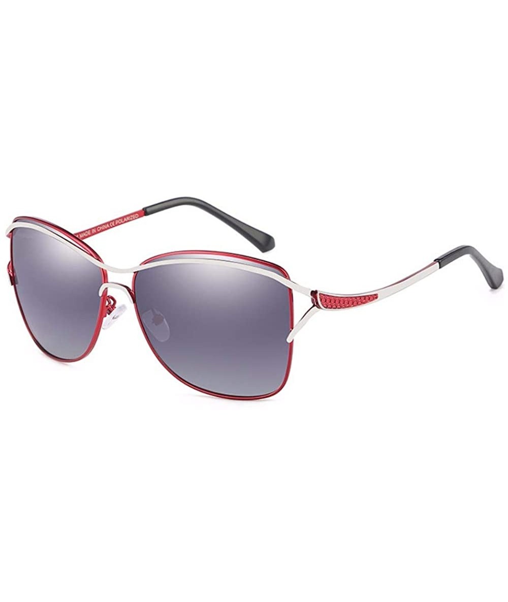 Aviator Women's Sunglasses Gradual Polarization of Outdoor Ultraviolet-proof Sunglasses - B - CC18QNC60I5 $71.22