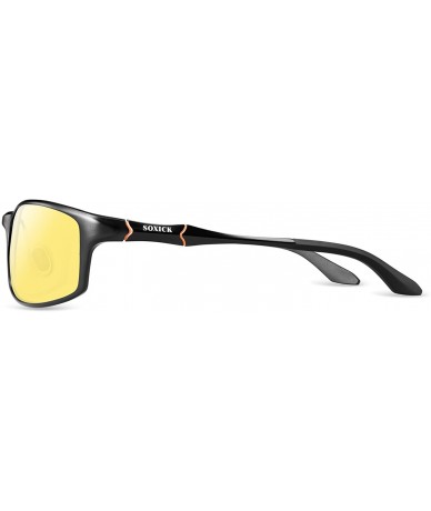 Goggle HD Night Driving Glasses for Men and Women Anti Glare Polarized Yellow Lens Vision Goggles - CE18M4T54GQ $52.14