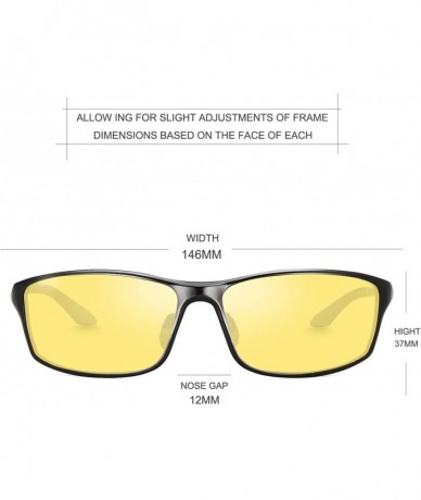 Goggle HD Night Driving Glasses for Men and Women Anti Glare Polarized Yellow Lens Vision Goggles - CE18M4T54GQ $52.14