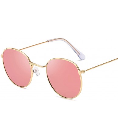 Square 2019 Classic Small Frame Round Sunglasses Women/Men Er Alloy Mirror Sun Glasses Vintage Oculos - Silver Mercury - CA19...