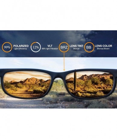 Sport Polarized Replacement Lenses for Triple Tail Sunglasses - Multiple Options - Brown/Bronze - CV120X6ST5Z $60.88