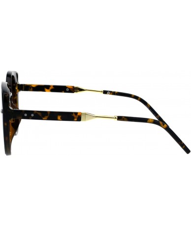 Round Designer Fashion Womens Sunglasses Round Cateye Frame UV 400 - Tortoise (Brown) - C018GD3A3OM $20.63