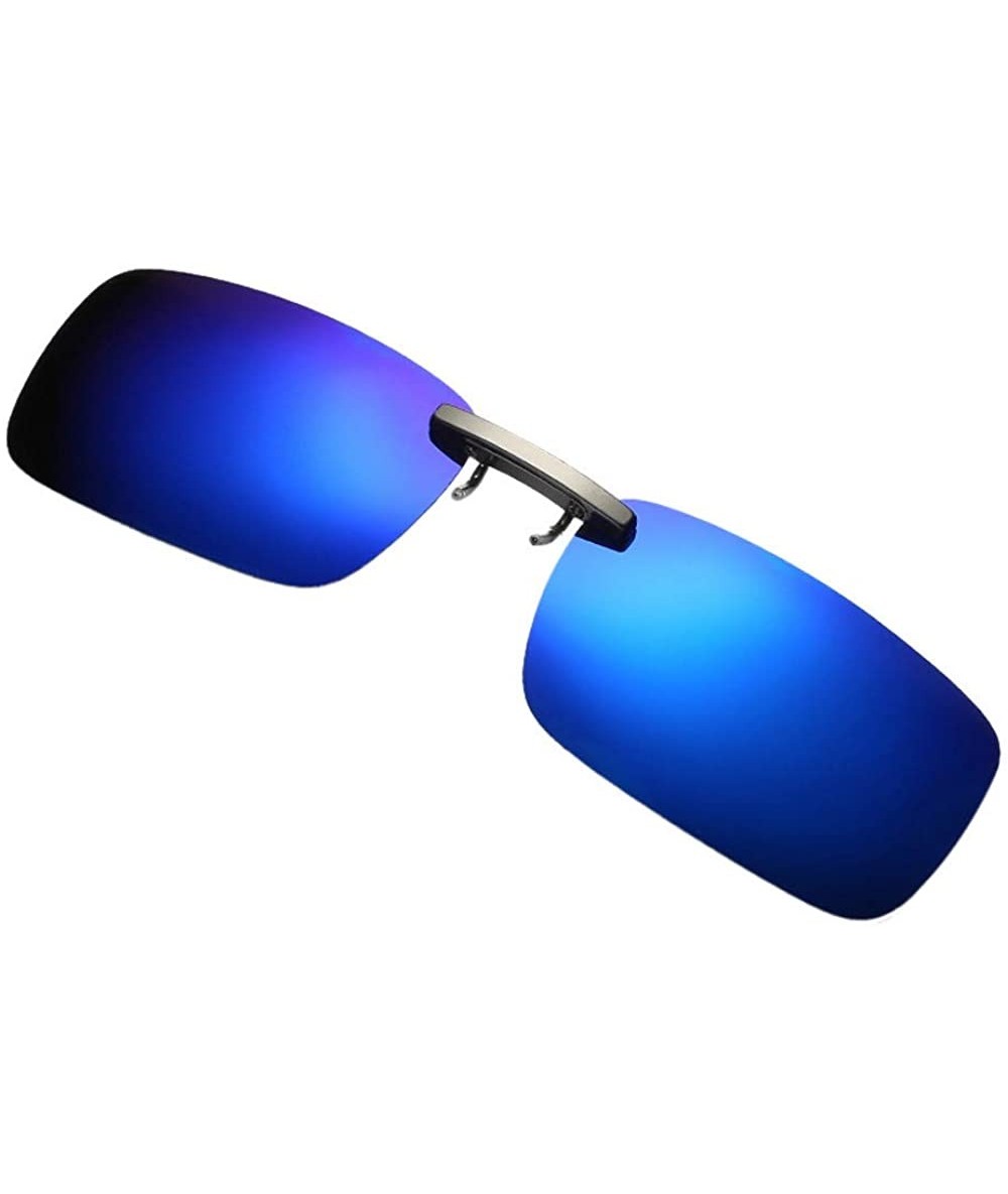 Sport Aviator Sunglasses Detachable Driving Polarized - Blue - C818UK20R2E $18.16